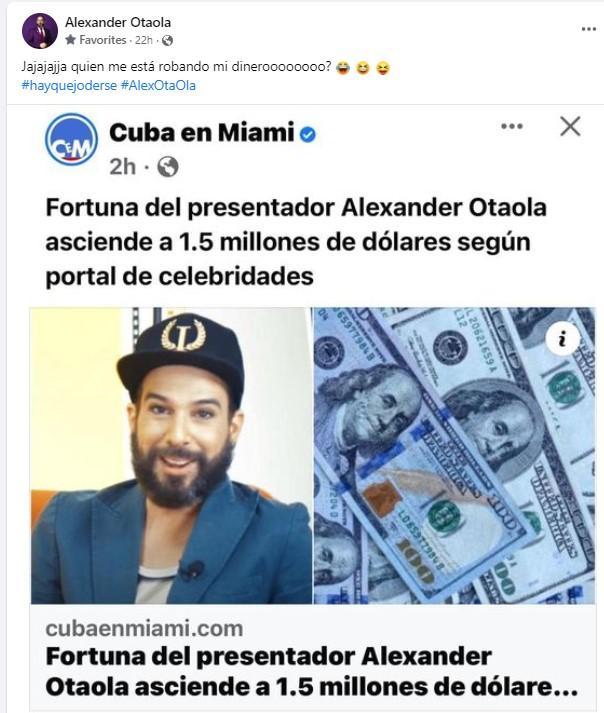 Presentador Cubano Alexander Otaola Reacciona Con Humor A Reporte Sobre